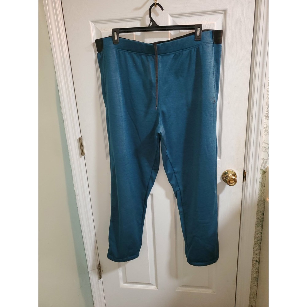 AND1 Mens Athletic Jogger Pants Teal Blue Heather Basketball Sweatpants XL